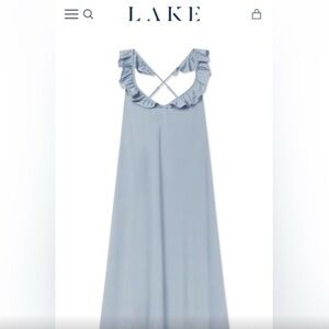 Lake Poplin Amelia Nightgown in Dusty Blue